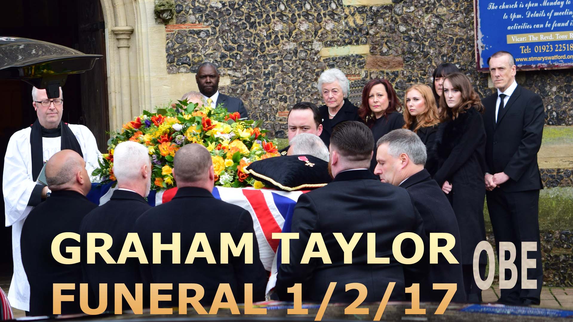 Graham Taylor's funeral attracts hundreds of mourners in Watford