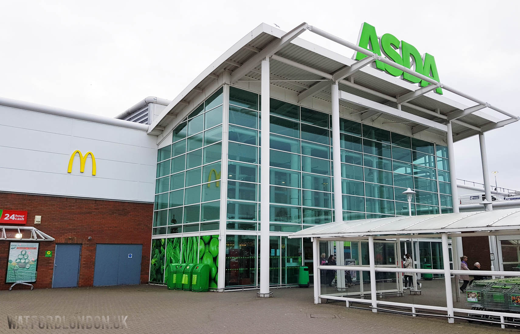 Watford Borough Council accepted planning permission for a McDonald's sign in the Asda car park.