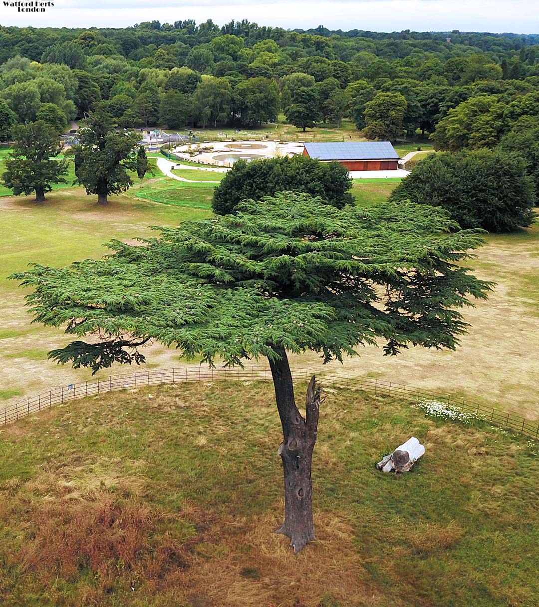 Cassiobury Park Hub Drone Video Footage view
