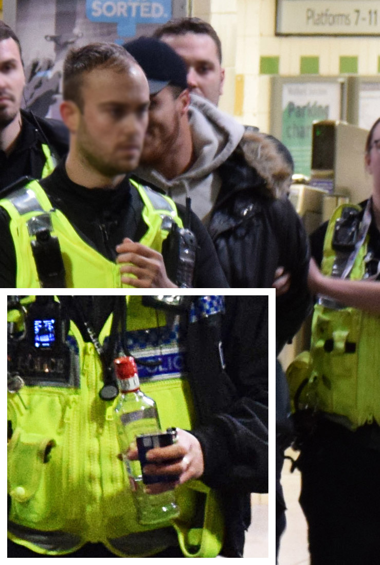 Armed Police Officers swoop Watford junction Train Station for Suspect