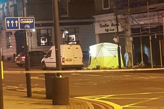 Stabbing: emergency services at the scene of one of the killings in Tulse Hill