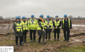 Construction begins at the site for West Herts Crematorium