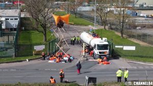 Buncefield Oil Depot hit by Protestors